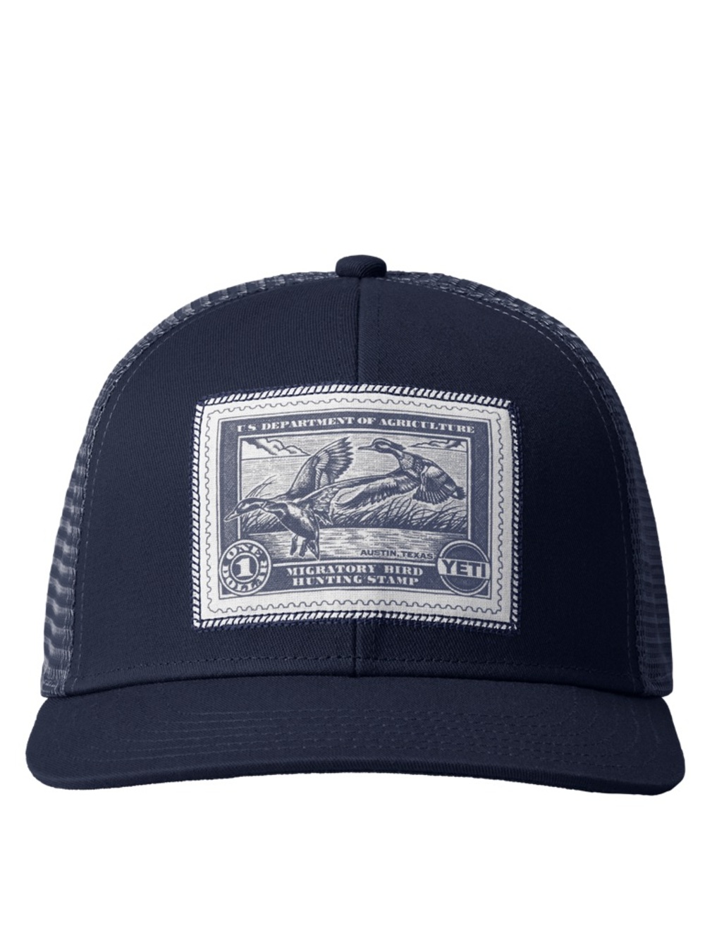 Yeti Navy Duck Stamp Patch Hat